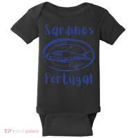 Les Sardines Fisherman Aesthetic Coastal Sardine Fish Baby Bodysuit thumb 0