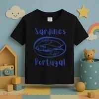 Les Sardines Fisherman Aesthetic Coastal Sardine Fish Toddler T-Shirt thumb 3