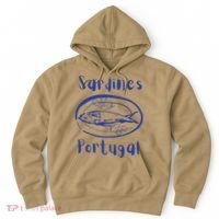 Les Sardines Fisherman Aesthetic Coastal Sardine Fish Hoodie thumb 0