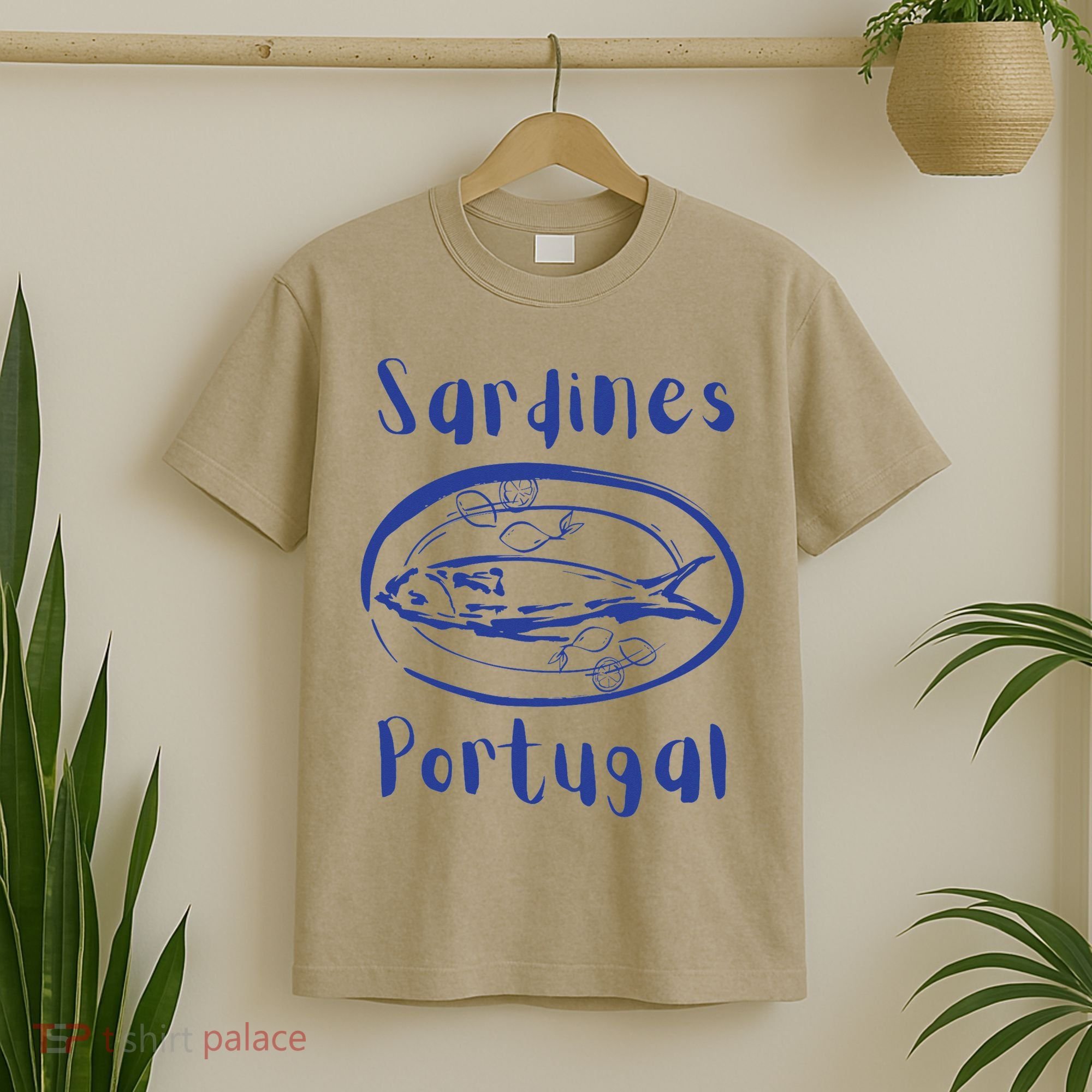 Les Sardines Fisherman Aesthetic Coastal Sardine Fish T-Shirt