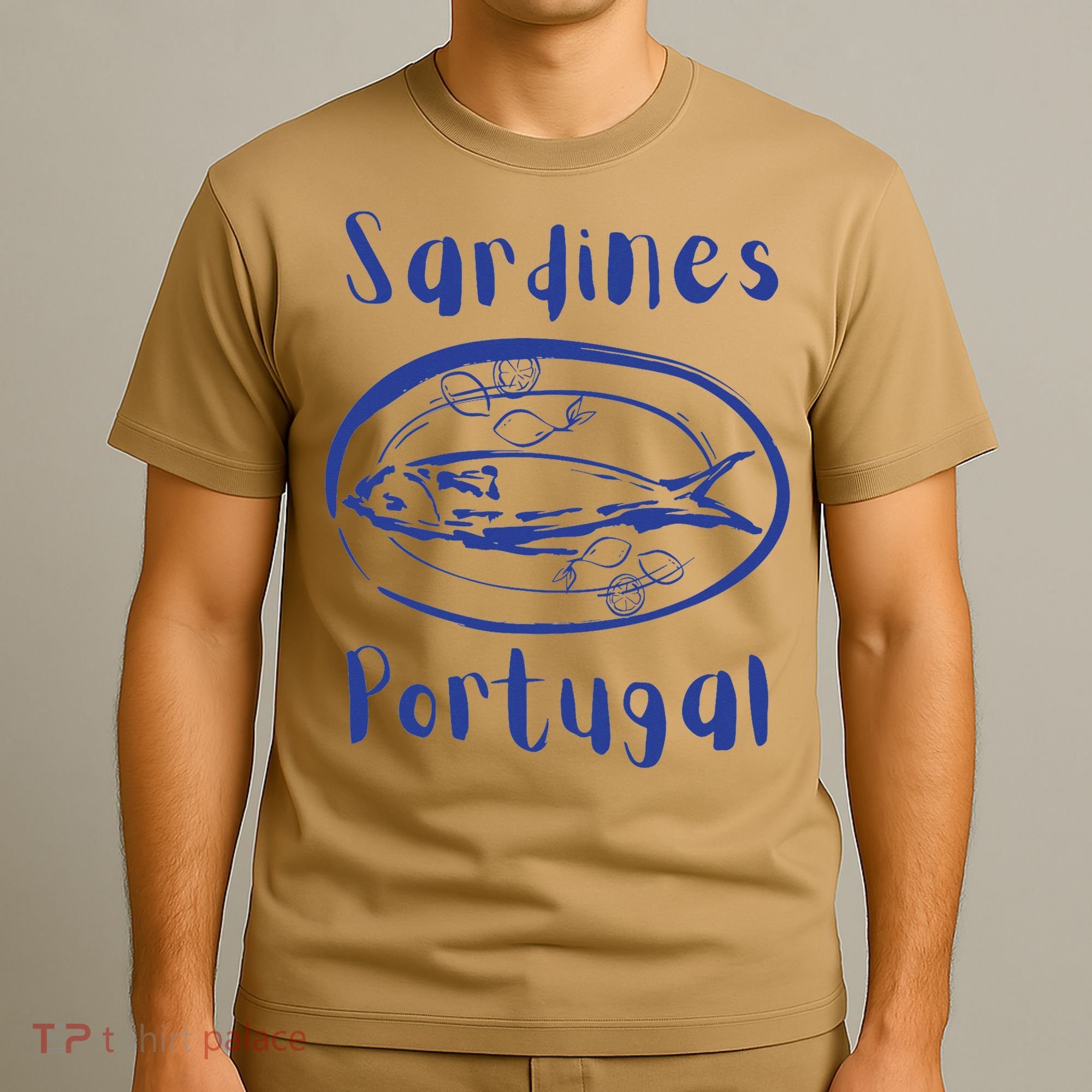 Les Sardines Fisherman Aesthetic Coastal Sardine Fish T-Shirt