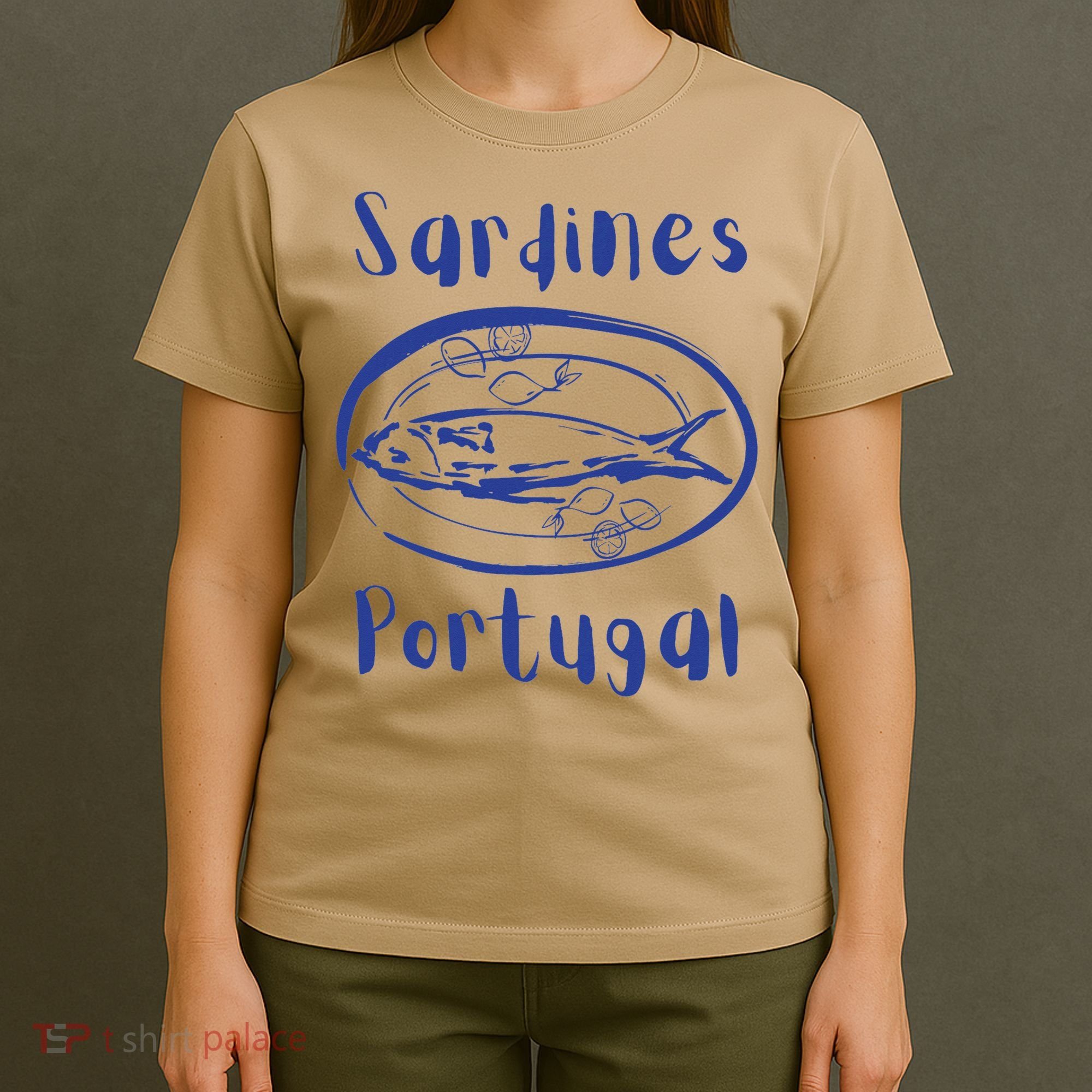 Les Sardines Fisherman Aesthetic Coastal Sardine Fish T-Shirt