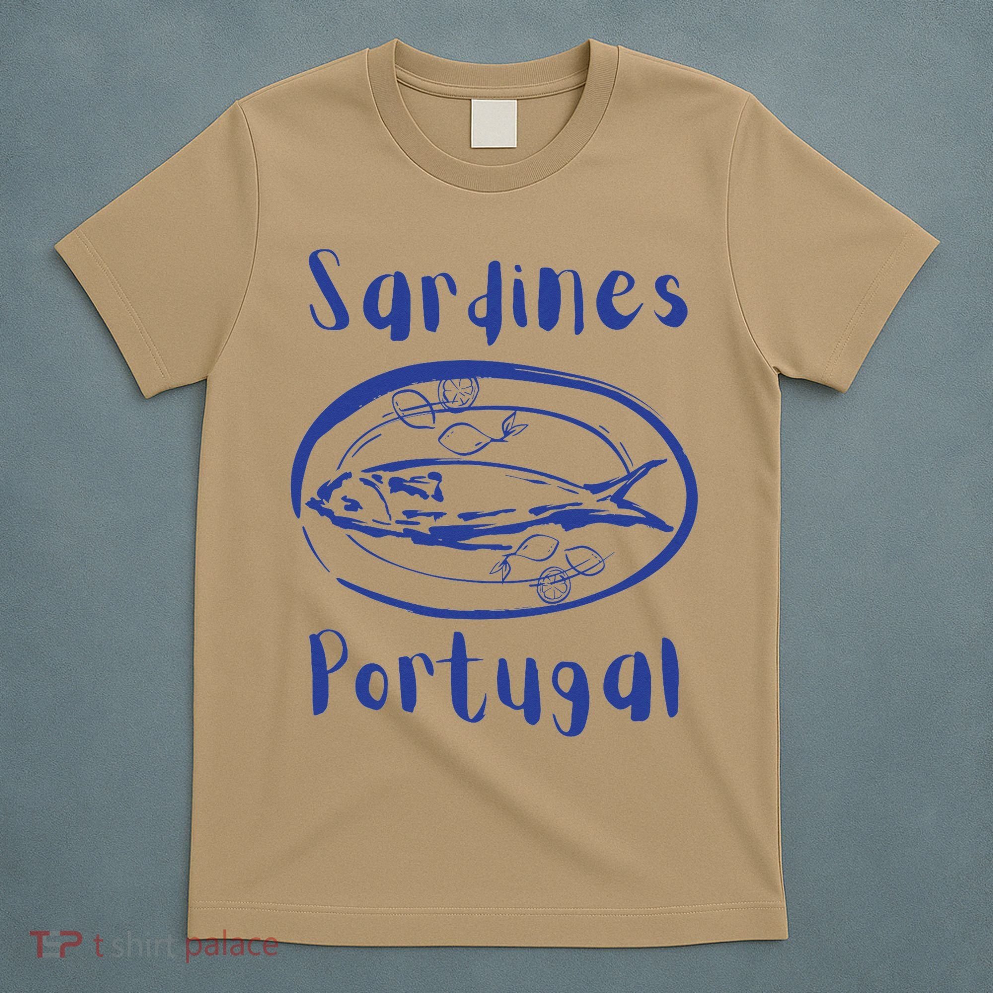 Les Sardines Fisherman Aesthetic Coastal Sardine Fish T-Shirt