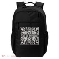 Leftist Subtle Feminist Subtle Protest Democrat Backpack thumb 0