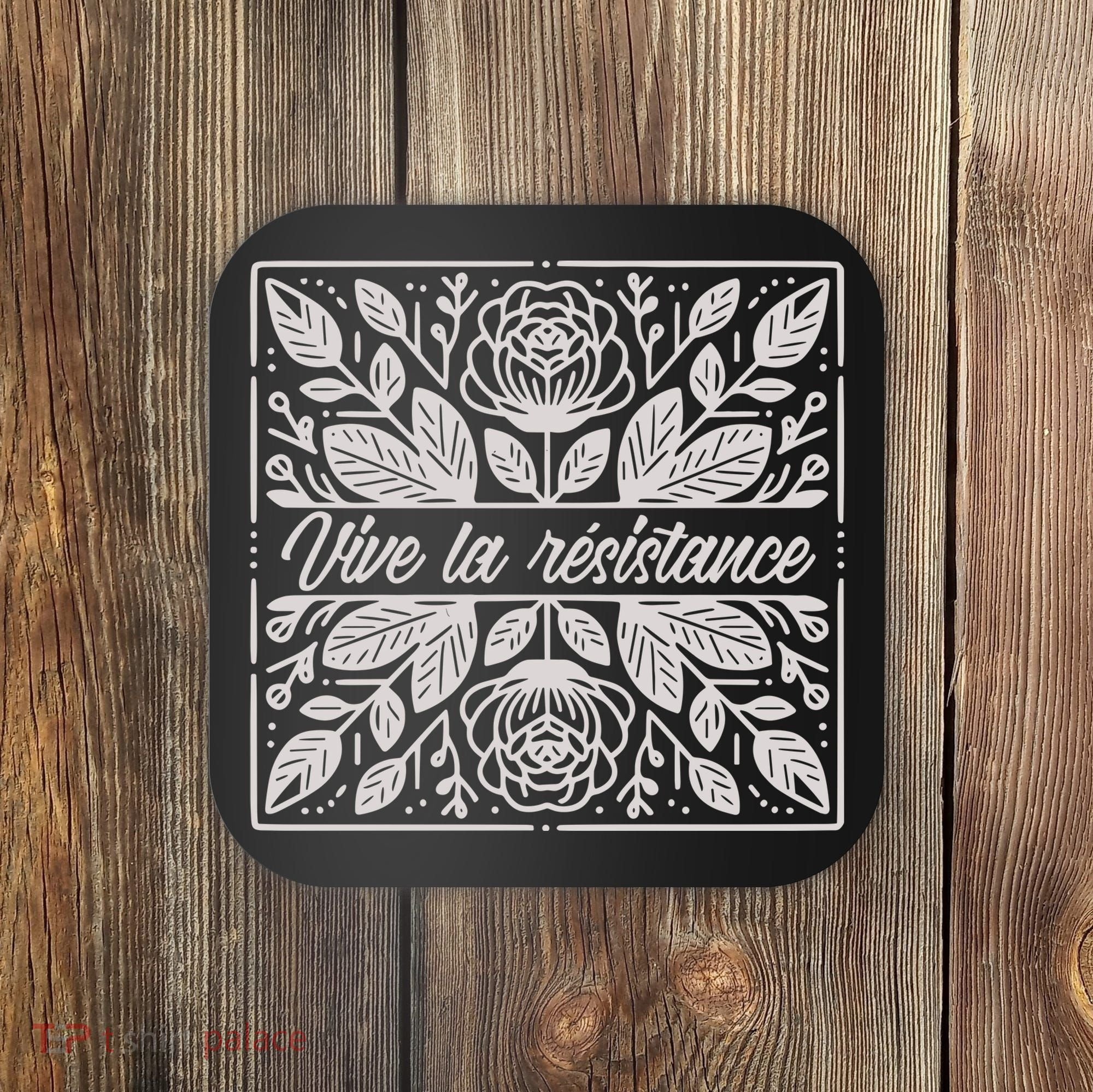 Leftist Subtle Feminist Subtle Protest Democrat Coaster
