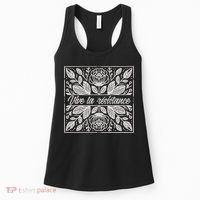 Leftist Subtle Feminist Subtle Protest Democrat Women's Tank Top thumb 0