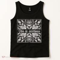 Leftist Subtle Feminist Subtle Protest Democrat Tank Top thumb 2