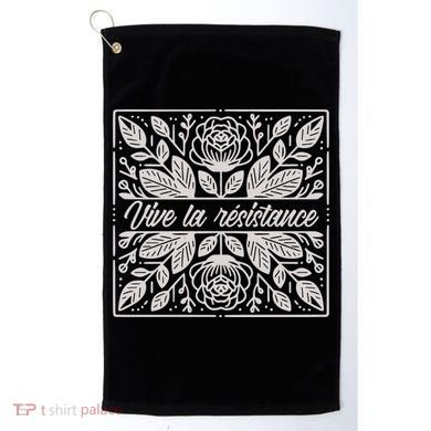 Leftist Subtle Feminist Subtle Protest Democrat Golf Towel