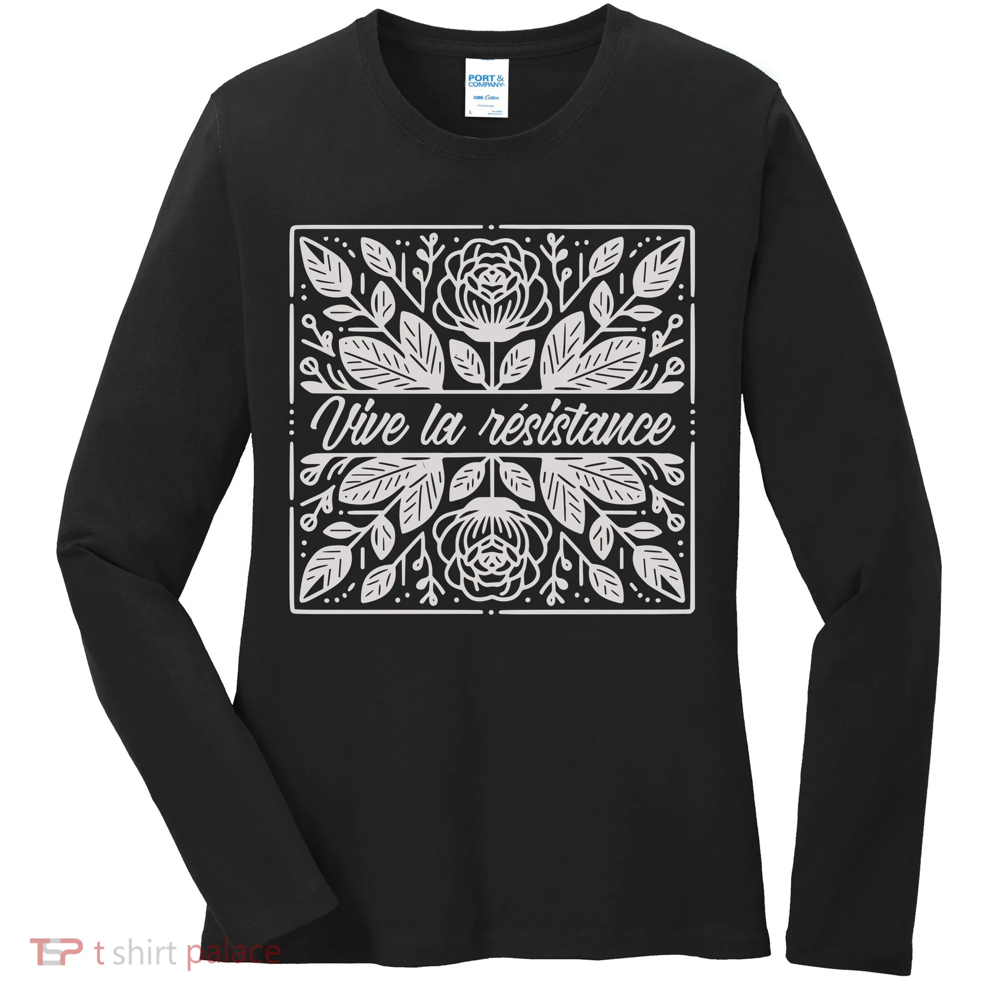 Leftist Subtle Feminist Subtle Protest Democrat Women's Long Sleeve Shirt