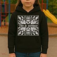 Leftist Subtle Feminist Subtle Protest Democrat Kids Hoodie thumb 3