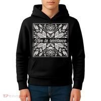 Leftist Subtle Feminist Subtle Protest Democrat Kids Hoodie thumb 4