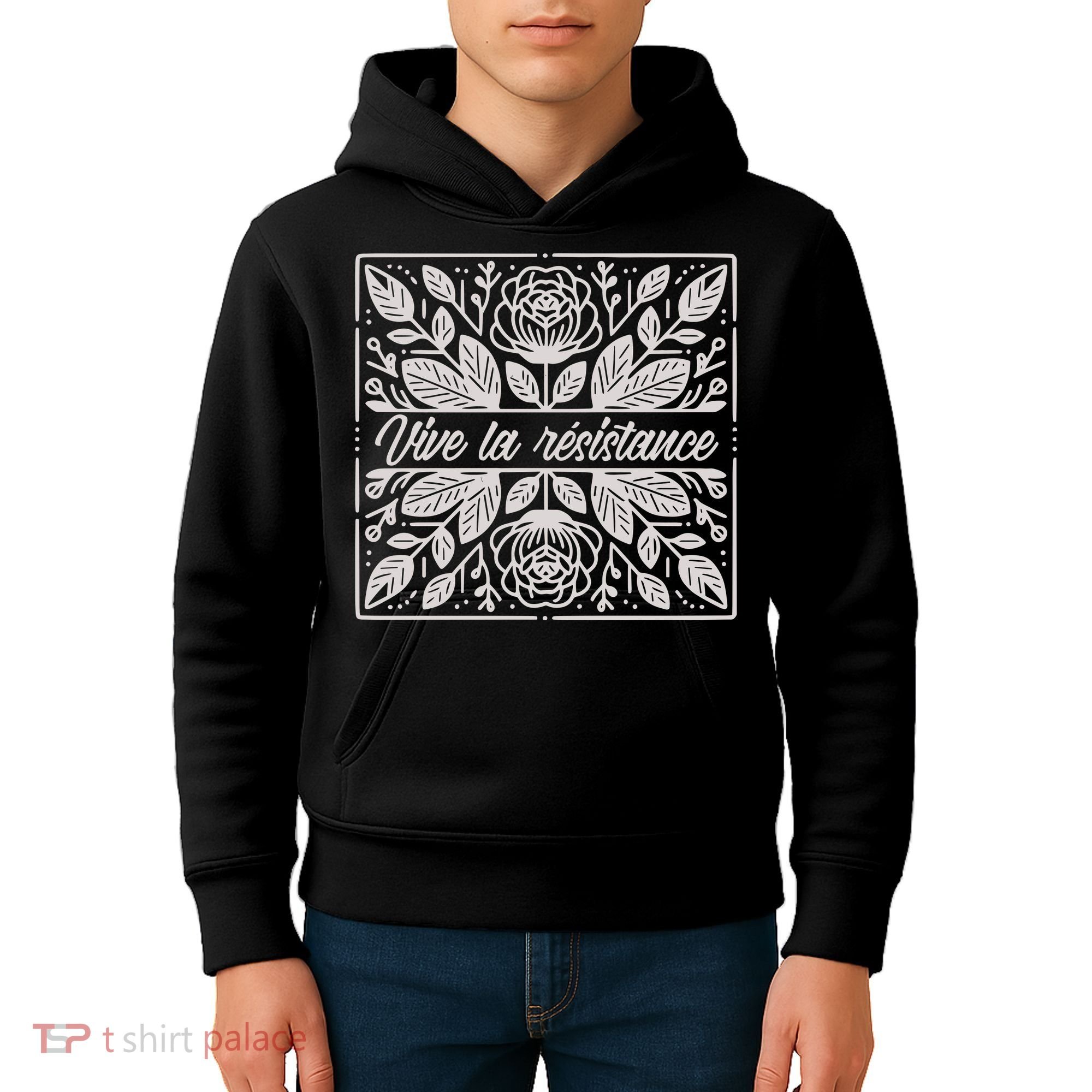 Leftist Subtle Feminist Subtle Protest Democrat Kids Hoodie