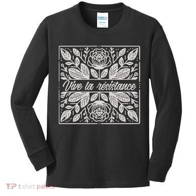 Leftist Subtle Feminist Subtle Protest Democrat Kids Long Sleeve Shirt