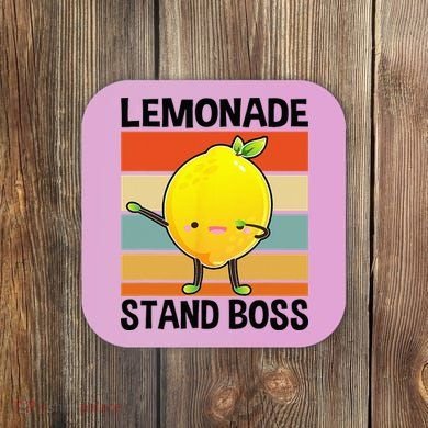 Lemonade Squad For Stand Boss Lemon Juice Summer Coaster