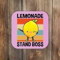 Lemonade Squad For Stand Boss Lemon Juice Summer Coaster thumb 0