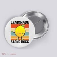 Lemonade Squad For Stand Boss Lemon Juice Summer Button thumb 0