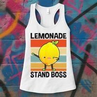 Lemonade Squad For Stand Boss Lemon Juice Summer Women's Tank Top thumb 3