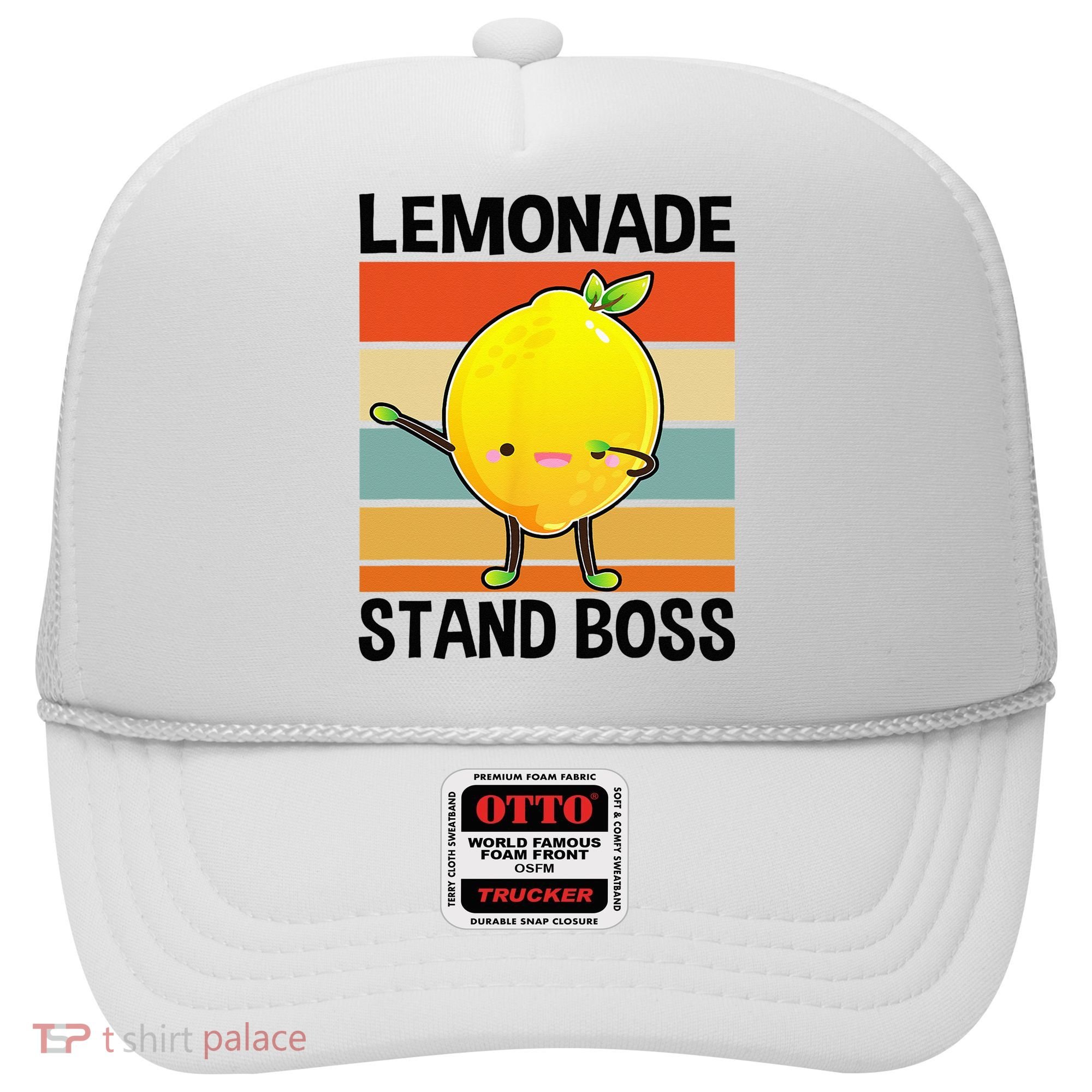 Lemonade Squad For Stand Boss Lemon Juice Summer Hat