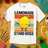 Lemonade Squad For Stand Boss Lemon Juice Summer Kids T-Shirt thumb 3