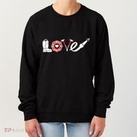 Love Support Firefighters Logo Women's Sweatshirt thumb 0