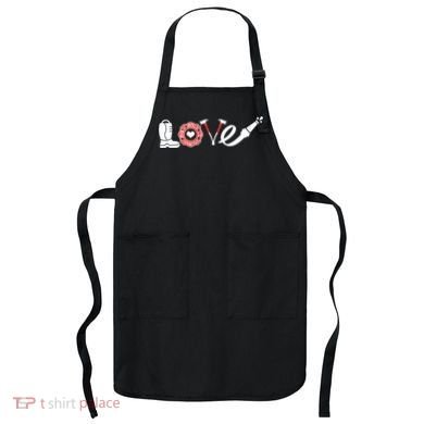 Love Support Firefighters Logo Apron