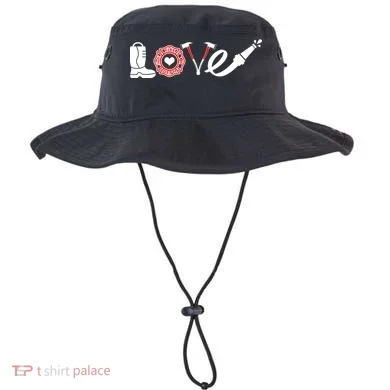 Love Support Firefighters Logo Bucket Hat