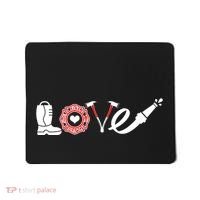 Love Support Firefighters Logo Mousepad thumb 0