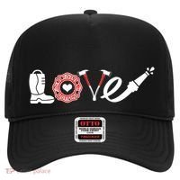 Love Support Firefighters Logo Hat thumb 0