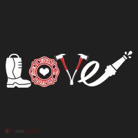 Love Support Firefighters Logo Hat thumb 2