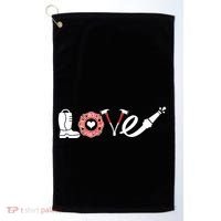 Love Support Firefighters Logo Golf Towel thumb 0