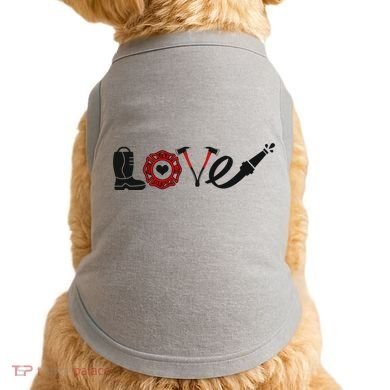 Love Support Firefighters Logo Doggie Tank
