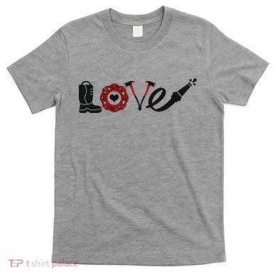 Love Support Firefighters Logo T-Shirt