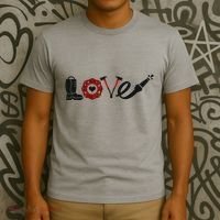 Love Support Firefighters Logo T-Shirt thumb 3