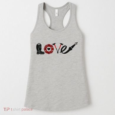 Love Support Firefighters Logo Women's Tank Top