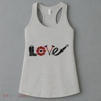Love Support Firefighters Logo Women's Tank Top thumb 3