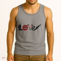 Love Support Firefighters Logo Tank Top thumb 3