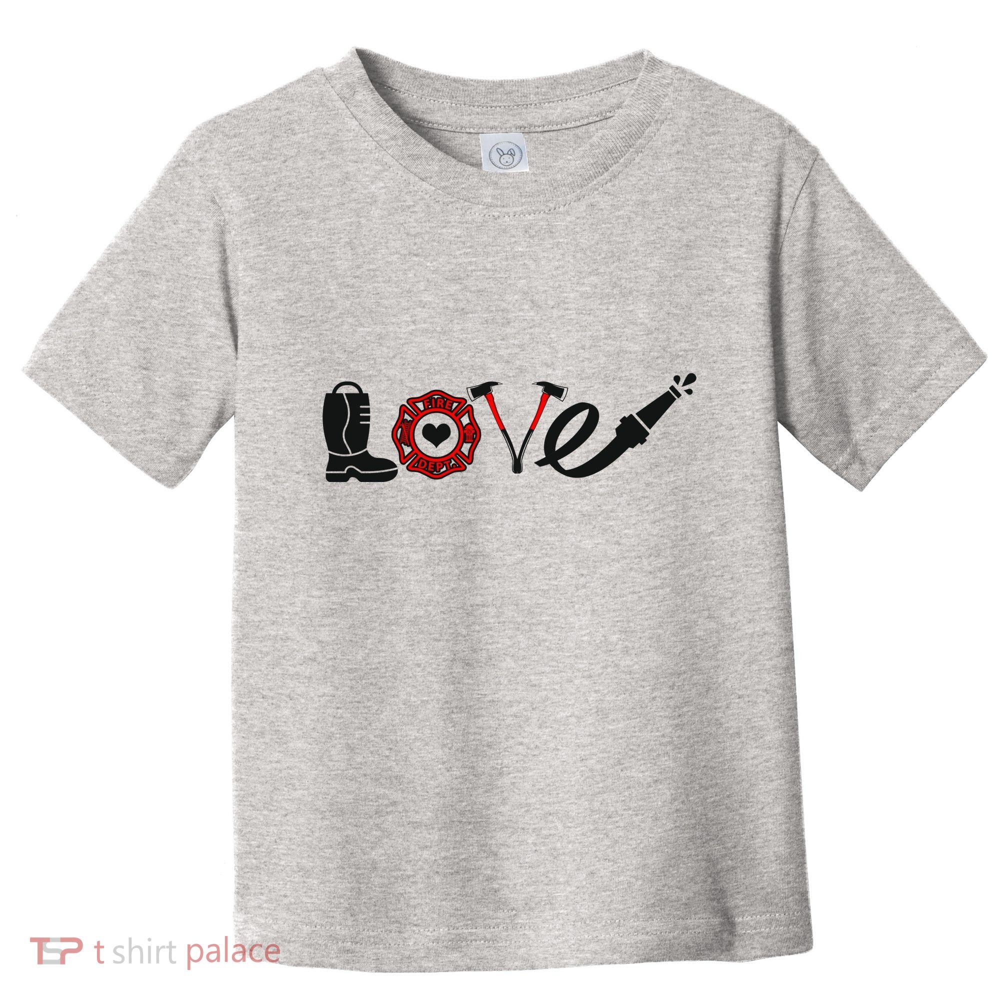 Love Support Firefighters Logo Toddler T-Shirt