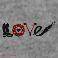 Love Support Firefighters Logo Women's T-Shirt thumb 6