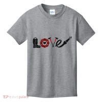 Love Support Firefighters Logo Kids T-Shirt thumb 0