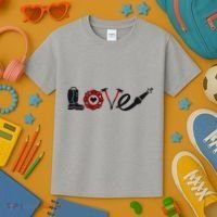 Love Support Firefighters Logo Kids T-Shirt thumb 3