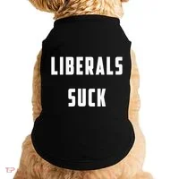Liberals Suck Funny Liberal Doggie Tank thumb 0