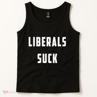 Liberals Suck Funny Liberal Tank Top thumb 2