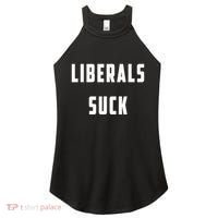 Liberals Suck Funny Liberal Women's Perfect Tri Rocker Tank thumb 0