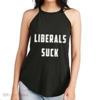 Liberals Suck Funny Liberal Women's Perfect Tri Rocker Tank thumb 2