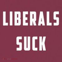 Liberals Suck Funny Liberal 16oz Travel Tumbler thumb 2