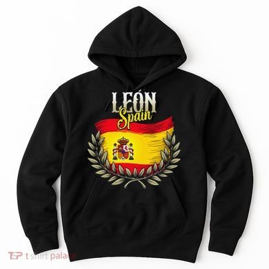 Leon Spain Flag Spanish City Leon Vacation Travel Hoodie