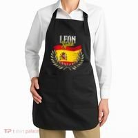 Leon Spain Flag Spanish City Leon Vacation Travel Apron thumb 2