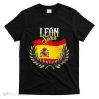 Leon Spain Flag Spanish City Leon Vacation Travel T-Shirt thumb 0