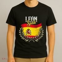 Leon Spain Flag Spanish City Leon Vacation Travel T-Shirt thumb 3