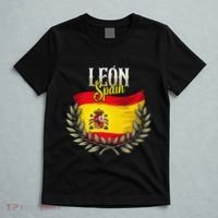 Leon Spain Flag Spanish City Leon Vacation Travel T-Shirt thumb 5